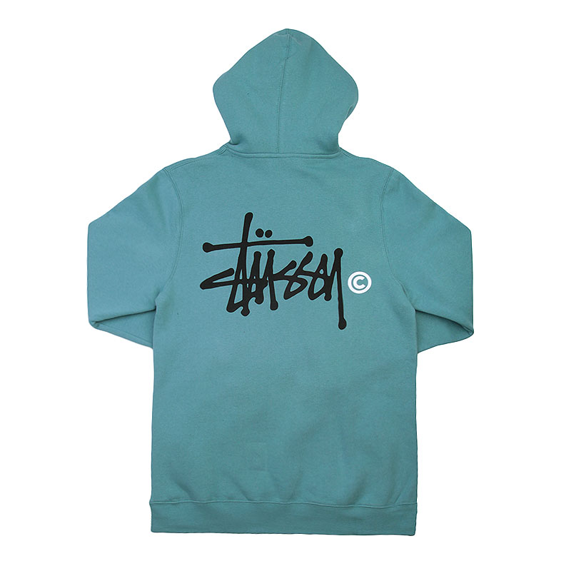 Мужская толстовка Stussy Basic Logo Hoody (1923635-steel)  - цена, описание, фото 2